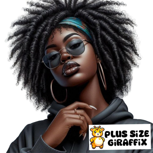 PNG Printable, Beautiful Black Afro Woman Wall Decor, Natural Black Girl Clipart, Melanin SVG Instant Download, Powerful Black Girl Wall Art